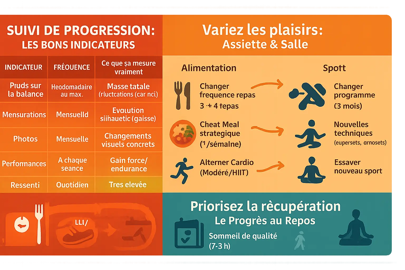 Illustration sur la gestion du stress et la récupération