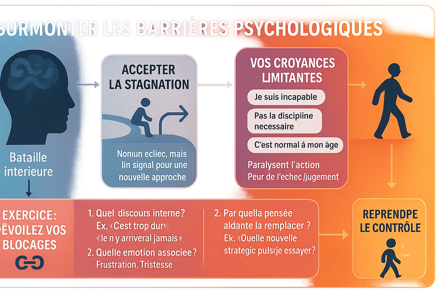 Illustration des freins psychologiques